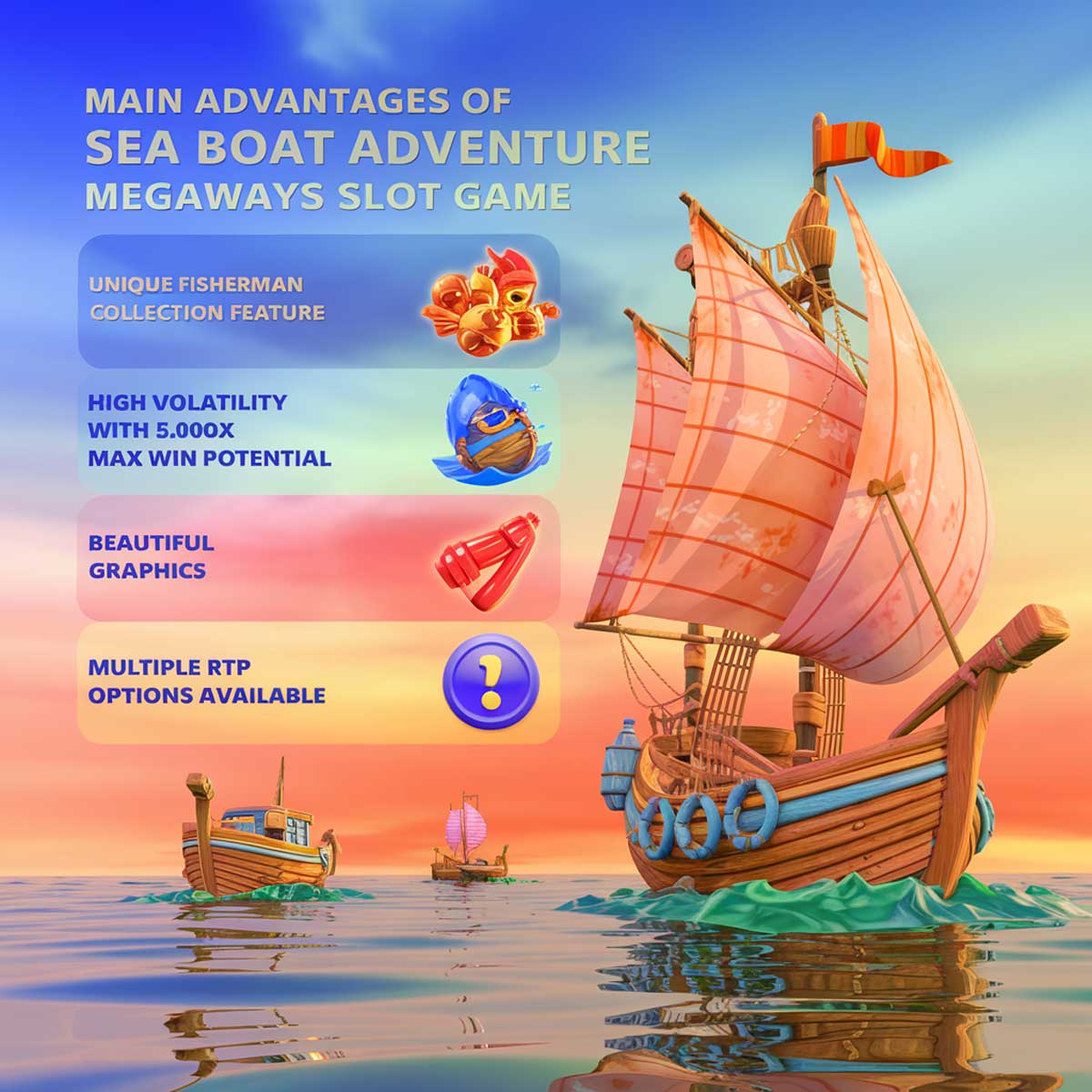 Sea Boat Adventure slot machine game